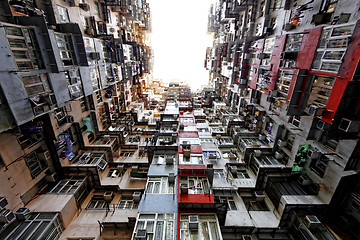 Image showing Old apartments in Hong Kong