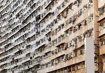 Image showing Old apartments in Hong Kong
