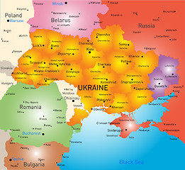 Image showing New map Ukraine