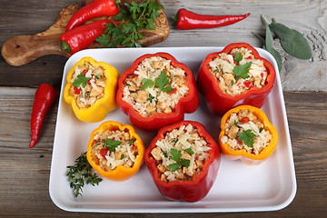 Image showing Stuffed peppers