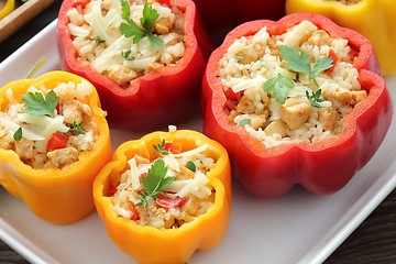 Image showing Stuffed paprika.