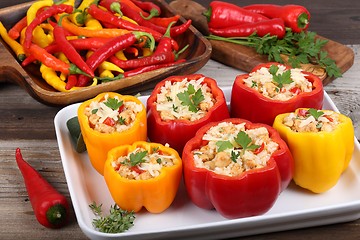 Image showing Stuffed peppers