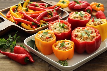 Image showing Stuffed peppers