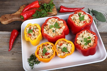 Image showing Stuffed peppers