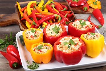 Image showing Stuffed peppers