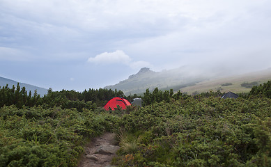 Image showing Tent of travelers