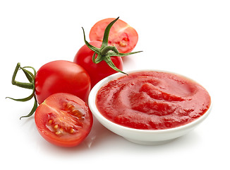 Image showing bowl of tomato sauce or ketchup