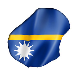 Image showing Nauru flag map