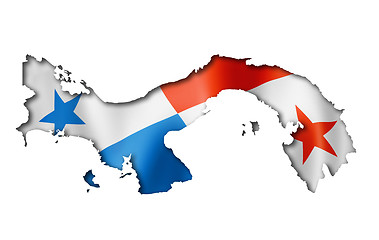 Image showing Panamanian flag map