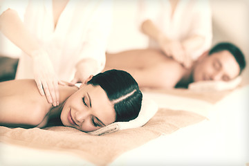 Image showing couple in spa