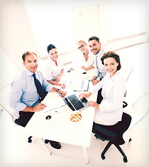 Image showing business team having meeting in office