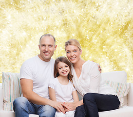 Image showing happy family at home