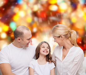 Image showing happy family at home