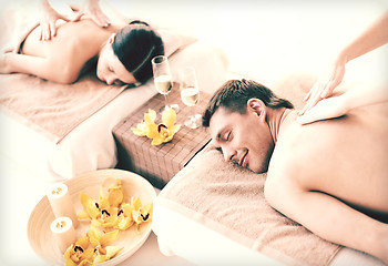 Image showing couple in spa