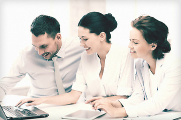 Image showing business team working in office