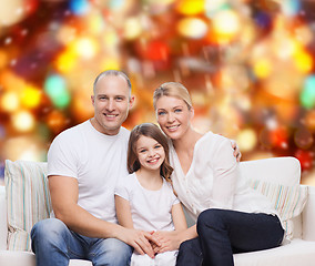 Image showing happy family at home