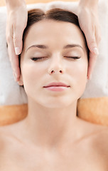 Image showing beautiful woman in spa salon