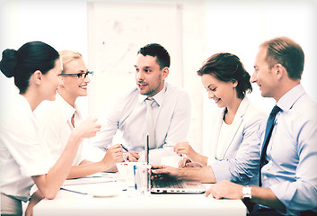 Image showing business team having meeting in office