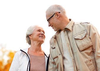 Image showing senior couple in park