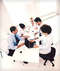 Image showing business team having meeting in office