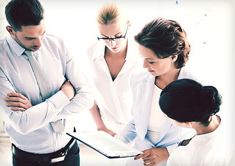 Image showing business team having discussion in office