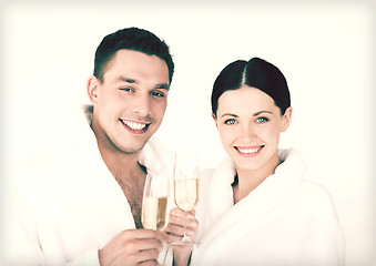 Image showing couple in spa