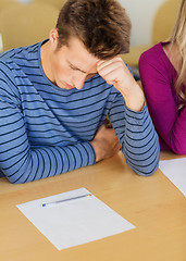 Image showing group of students with papers