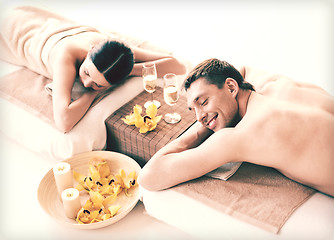 Image showing couple in spa