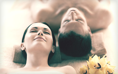 Image showing couple in spa