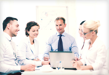 Image showing business team having meeting in office