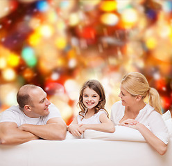 Image showing happy family at home