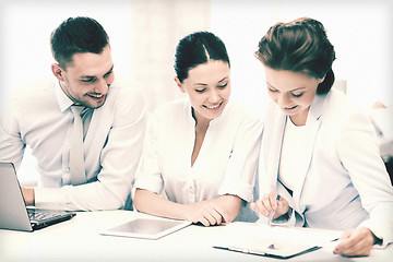 Image showing business team working in office
