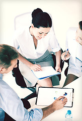 Image showing business team having discussion in office