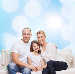 Image showing happy family at home