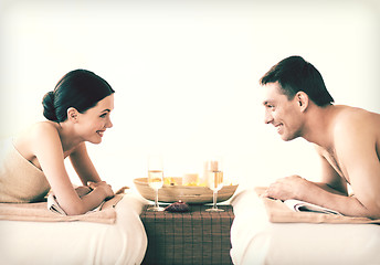 Image showing couple in spa