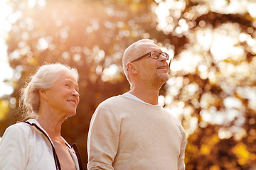 Image showing senior couple in park