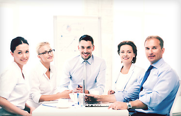 Image showing business team having meeting in office