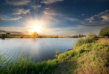 Image showing River in the evening