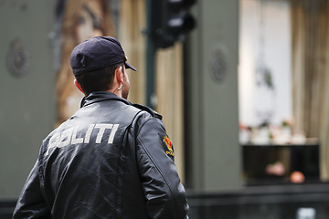 Image showing Norwegian Police Officer