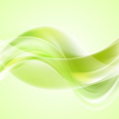 Image showing Bright waves background. Gradient mesh and blend included