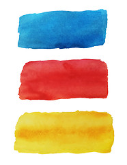 Image showing Bright watercolor banners