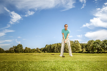 Image showing golf player