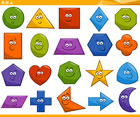 Image showing cartoon basic geometric shapes