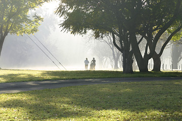 Image showing Two Joggers