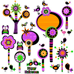 Image showing Halloween whimsy flowers