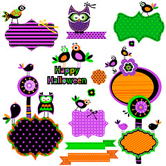 Image showing Halloween funny design elements