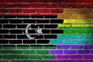 Image showing Dark brick wall - LGBT rights - Libya