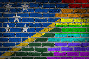 Image showing Dark brick wall - LGBT rights - Solomon Islands