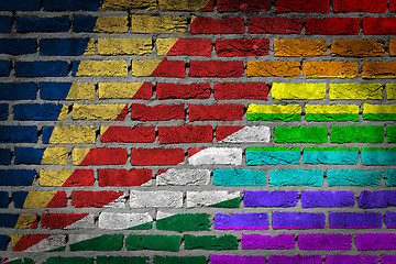 Image showing Dark brick wall - LGBT rights - Seychelles