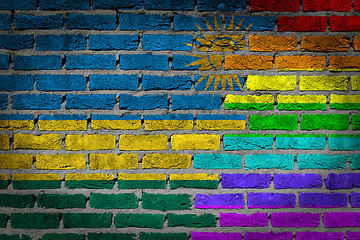 Image showing Dark brick wall - LGBT rights - Rwanda